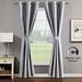 Creative Home Ideas Brea Faux Silk Blackout Grommet Window Curtain Panel Pair with Tiebacks