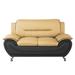 Sanuel 61.3" Faux Leather Pillow Top Arm Loveseat