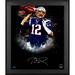 Tom Brady New England Patriots Framed Autographed 20" x 24" 2016 In Focus Photograph