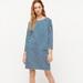 J. Crew Dresses | New!! J.Crew Teal Blue Knit Front Pocket Shift Dress In Stripe M 8 10 Ay632 Nwt | Color: Blue/White | Size: M