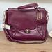 Coach Bags | Coach Madison Bag Sadie Satchel In Deep Wine With Hair Calf Side Panels | Color: Gold | Size: Os