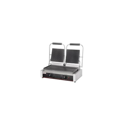 Kontaktgrill – oben + unten gerillt / Tischgrill 500