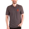 Men's Antigua Heathered Navy/Orange Detroit Tigers Esteem Polo