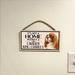 Imagine This Company It's Not a Home without Our Cavalier King Charles Wood Breed Sign in Black | 7 H x 10 W x 0.5 D in | Wayfair D6028