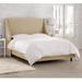 Mercury Row® Bernadine Upholstered Low Profile Standard Bed Polyester/Metal in Black/Brown | 56 H x 61 W x 80 D in | Wayfair