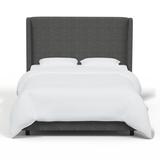 Joss & Main Tilly Upholstered Bed Polyester/Metal in Black | 55 H x 59 W x 80 D in | Wayfair EE0CBA519B95494EA97B77F3A0484990