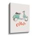 Red Barrel Studio® Ciao Vespa I - Floater Frame Painting on Canvas in White | 36 H x 48 W x 2 D in | Wayfair E4320871405B4C1089095232E087E375