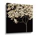 Red Barrel Studio® Gold Shimmer Tree Gallery Wrapped Canvas in Black/Green | 18 H x 18 W x 2 D in | Wayfair B9571ED95DD44FCEA9D5839A0389A412