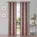 Superior Modern Bohemian Leaves Room Darkening Blackout Curtains, Rod Pocket or Grommets, Set of 2