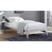 BSD National Supplies Harbor White King Size Metal Bed Frame in Gray | 11 H x 39 W x 75 D in | Wayfair BSD-0345-VLS-DOMMY