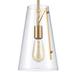 Everly Quinn 7" Wide 1-Light Mini Pendant - Matte Black Glass in Yellow | 11 H x 7 W x 7 D in | Wayfair 00574EEE21CD4610A09F6DEE1104A46D