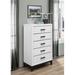 Williston Forge Jerold 5 Drawer Chest Wood in White | 46 H x 31 W x 16 D in | Wayfair 72CD1B4E2BCA4075A0AEFE854442C273