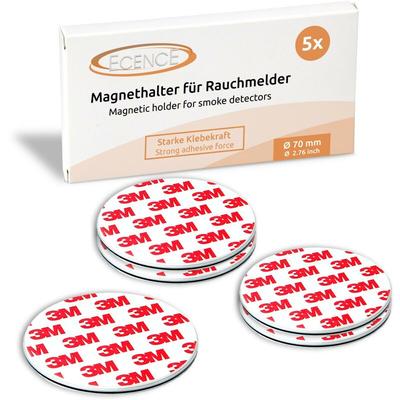 5x Magnethalterung 70mm für Rauchmelder Feuermelder Magnet-Befestigung