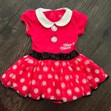 Disney Dresses | Disney Minnie Mouse Red Dress For 6-9 Months Baby Girl | Color: Red | Size: 6-9mb