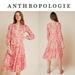 Anthropologie Dresses | Anthropologie Talulah Tiered Midi Dress | Color: Red/White | Size: S