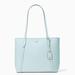 Kate Spade Bags | Kate Spade Cara Refined Grain Leather Large Tote, Blue Glow Nwt | Color: Blue | Size: Os