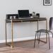 Caldlin Flip Top Desk W Storage by SEI Furniture in Black