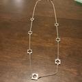 Kate Spade Jewelry | Last Chance Sale! Kate Spade Long Silver Signature Spade Symbol Necklace | Color: Silver | Size: Os