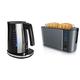 Wasserkocher - MELITTA - Look Aqua DeLuxe 1026-14 mit Temperatureinstellung sowie Warmhaltefunktion, 1,7 L, 2400 W & Arendo 72304281722 Cool Grey Edelstahl Toaster 4 Scheiben, 1500, 18/8