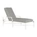 Summer Classics Monaco 76" Long Reclining Single Chaise w/ Cushions Metal in White | 36.75 H x 27.5 W x 76 D in | Outdoor Furniture | Wayfair