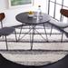 Black/Gray 79 x 79 x 1.97 in Indoor Area Rug - Foundry Select Fontana 835 Area Rug In Ivory/Grey Polypropylene | 79 H x 79 W x 1.97 D in | Wayfair