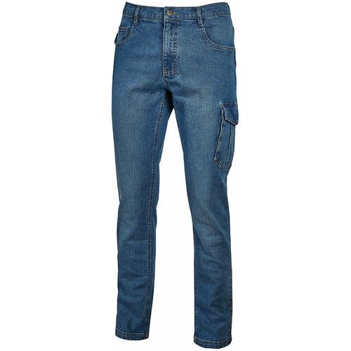 Jean de travail extensible à poches JAM - Bleu Denim L - FR (44) - EU (50)