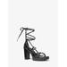 Michael Kors Vero Leather Platform Sandal Black 8.5