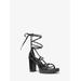 Michael Kors Vero Leather Platform Sandal Black 8