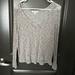 American Eagle Outfitters Tops | American Eagle Crop Sweatshirt | Color: Cream/Gray | Size: Xs