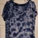 American Eagle Outfitters Tops | American Eagle Favorite Blue Tye Dye Short Sleeve Size Large | Color: Blue | Size: L