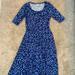 Lularoe Dresses | Euc, Worn Once. Lularoe Small Nicole | Color: Blue | Size: S