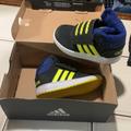 Adidas Shoes | Adidas High Tops Size 8 | Color: Black/Blue/Yellow | Size: 8b