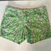 Lilly Pulitzer Shorts | Euc Lilly Pulitzer Callahan Shorts | Color: Green/Pink | Size: 4