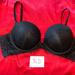 Victoria's Secret Intimates & Sleepwear | New Vs Dream Angels Push Up Bra Padded Lace | Color: Black/Cream | Size: 36d