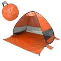 RTYUIO Pop Up Beach Tent,2-3 Person Tent Sun Shelter,Anti UV Easy Set Up Sun Shade Tent for Beach,Portable Umbrella Shelter Tents,Lightweight Outdoor Family Tent With Storage Bag (Color : Orange)