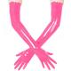 Latex Gloves Moulded Pink Long Gloves Cosplay Pink Latex Gloves Size M,M,Pink