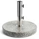 CHRISTOW Parasol Base Granite 22kg Round Garden Umbrella Stand Holder Weight (35mm, 38mm, 48mm Adaptor)