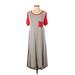 Lularoe Casual Dress - Midi: Gray Solid Dresses - Used - Size X-Small