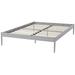 BSD National Supplies Villa Grey King Size Metal Bed Frame in Gray | 15 H x 79.5 W x 83.5 D in | Wayfair BSD-5745-YRG-DOMMY