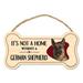Imagine This Company It's Not a Home without Our German Shepherd Bone Shaped Wood Breed Sign | 7 H x 10 W x 0.5 D in | Wayfair DB1244