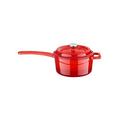 LAVA CAST IRON Lava Enameled Cast Iron Saucepan 1.5 Quart Round w/ Lid Enameled Cast Iron/Cast Iron in Red | 3.5 H x 6.69 W in | Wayfair