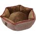 Show & Tail The Security Snuggler Doughnut Cotton in Brown/Red | 6 H x 8 W x 8 D in | Wayfair 13172-042022-Pam-esh