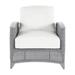 Summer Classics Astoria Patio Chair w/ Cushions Wicker/Rattan in Gray | 35.75 H x 32 W x 52 D in | Wayfair 355624+C513H4240N