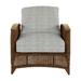 Summer Classics Astoria Patio Chair w/ Cushions Wicker/Rattan in Brown | 35.75 H x 32 W x 52 D in | Wayfair 355690+C513H6458N