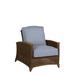 Summer Classics Astoria Patio Chair w/ Cushions Wicker/Rattan in Brown | 35.75 H x 32 W x 52 D in | Wayfair 355690+C513H750W750