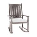 Summer Classics Outdoor Club Rocking Metal Chair w/ Cushions in Gray | 40 H x 24.5 W x 33.5 D in | Wayfair 333424+C0154240W4240