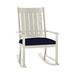 Summer Classics Outdoor Club Rocking Metal Chair w/ Cushions in White | 40 H x 24.5 W x 33.5 D in | Wayfair 333494+C0156455N