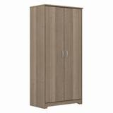 Bush Furniture Cabot Tall Kitchen Pantry Cabinet with Doors in Ash Gray - Bush Furniture WC31299-Z