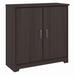 Bush Furniture Cabot Small Entryway Cabinet with Doors in Heather Gray - Bush Furniture WC31798-Z