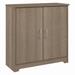 Bush Furniture Cabot Small Storage Cabinet with Doors in Ash Gray - Bush Furniture WC31298